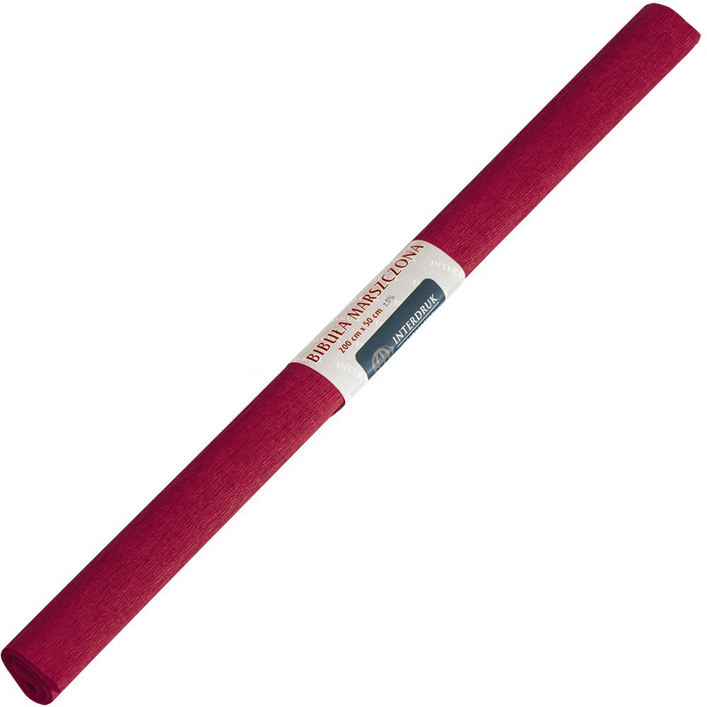 Bibuła marszczona czerwona ciemna 