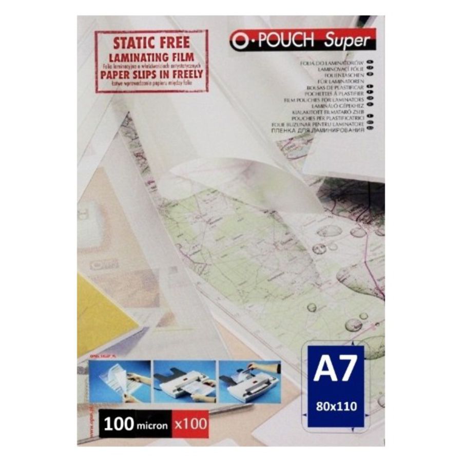 Folie laminacyjne Opus 80x110 mm 100 µm zestaw 100 sztuk | espryciarze.pl |Kup taniej!