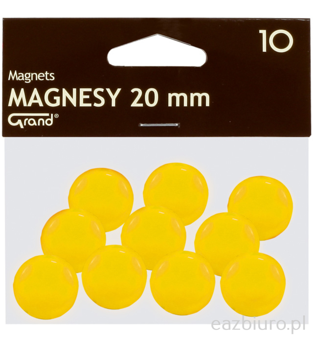 Magnes 20 mm Grand żółty10 sztuk | espryciarze.pl |Kliknij i kup!