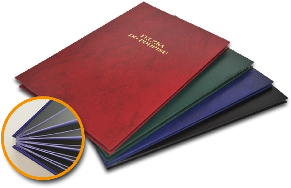 Teczka do podpisu 10 kartek Barbara bordowa | espryciarze.pl |Zamów dziś!