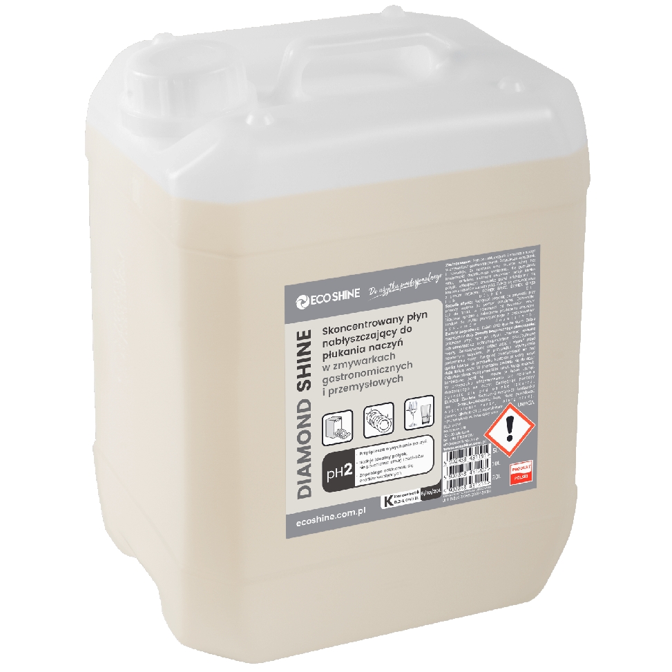 Eco Shine diamond shine 5 l płyn nabłyszczający do płukania naczyń w zmywarkach | espryciarze.pl |Złap promocję!