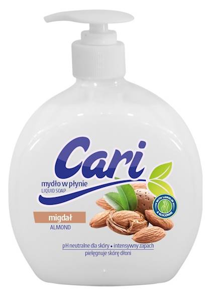 Mydło w płynie z pompką cari migdał 500 ml | espryciarze.pl |Kup od ręki!