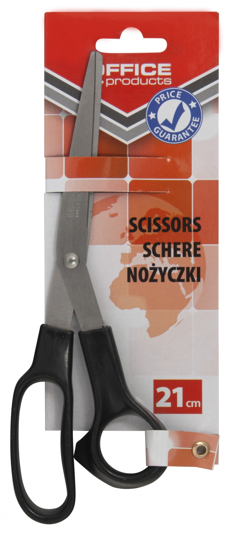 Nożyczki biurowe Office Products, klasyczne, 21 cm, czarne | espryciarze.pl |Nie zwlekaj!