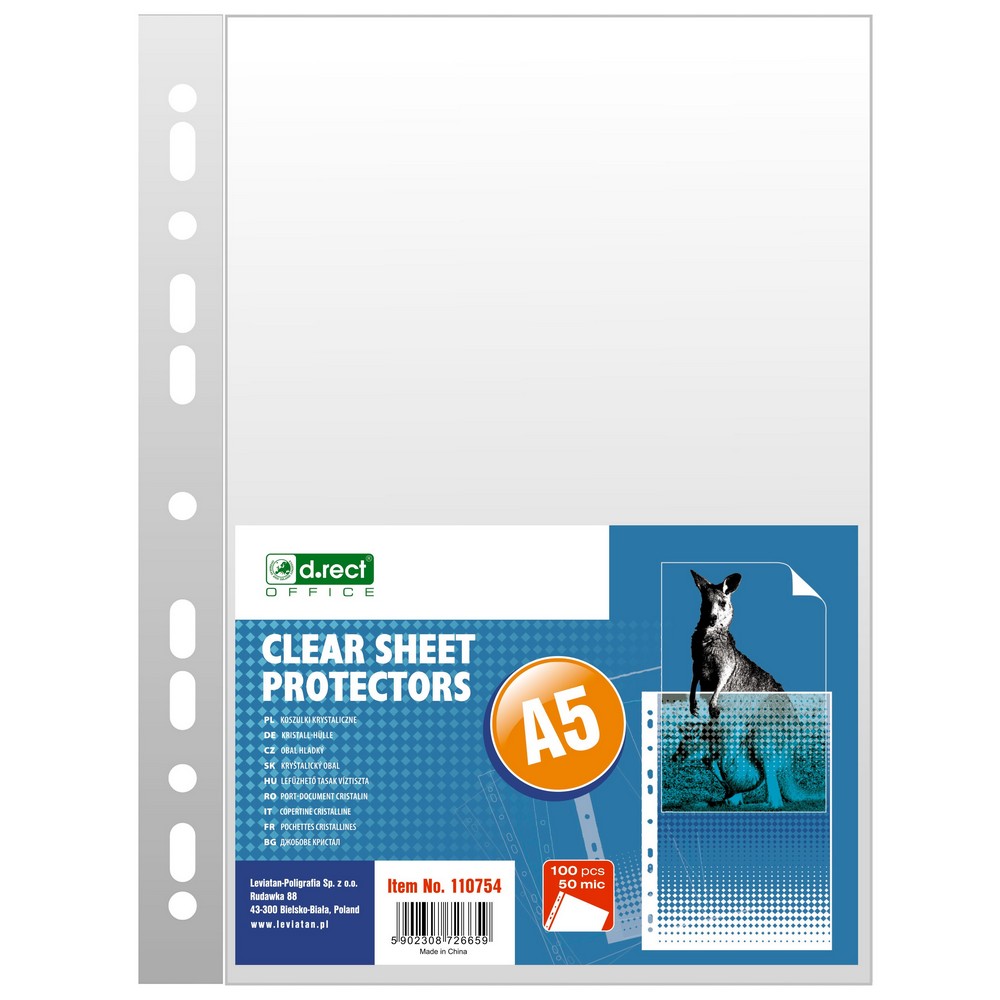 Koszulka A5 krystaliczna D Rect 50 mic zestaw 100 sztuk. | espryciarze.pl |Skorzystaj teraz!