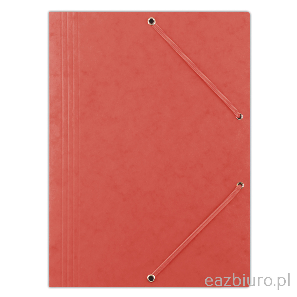Teczka z gumką Donau A4 preszpan czerwona | espryciarze.pl |Kliknij i kup!