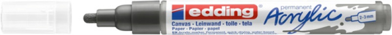 Marker akrylowy e-5100 EDDING, 2-3 mm, matowy antracyt | espryciarze.pl |Kup w super cenie!
