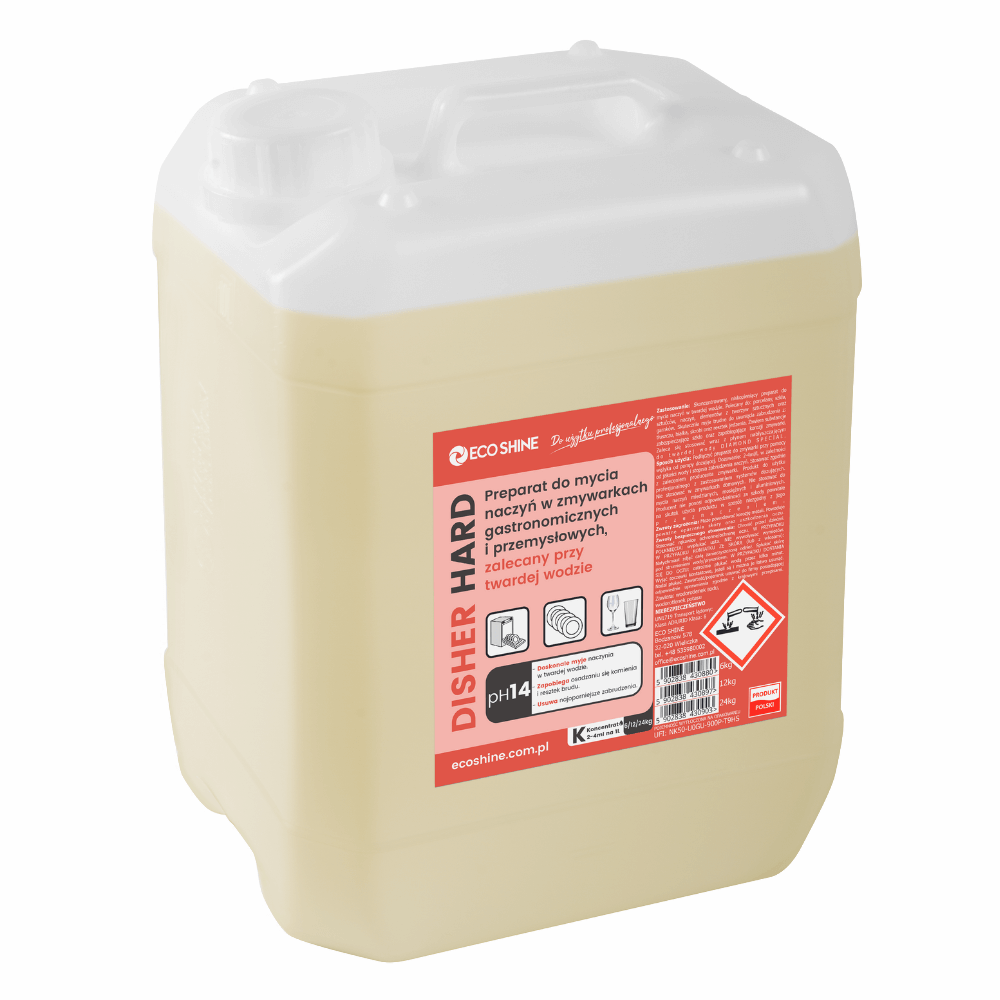 Eco Shine disher hard 5 l preparat do maszynowego mycia naczyń zalecany przy twardej | espryciarze.pl |Zamów online!