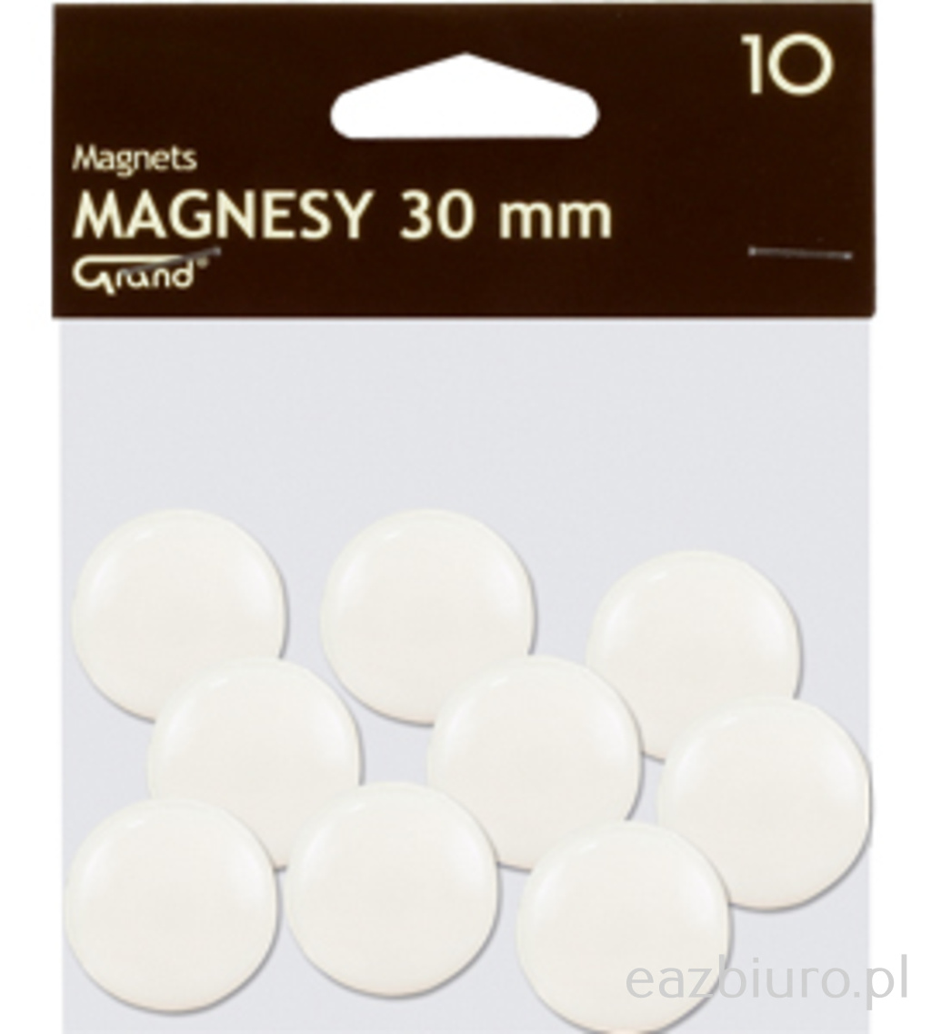 Magnesy 30 mm białe zestaw 10 sztuk | espryciarze.pl |Kup w super cenie!