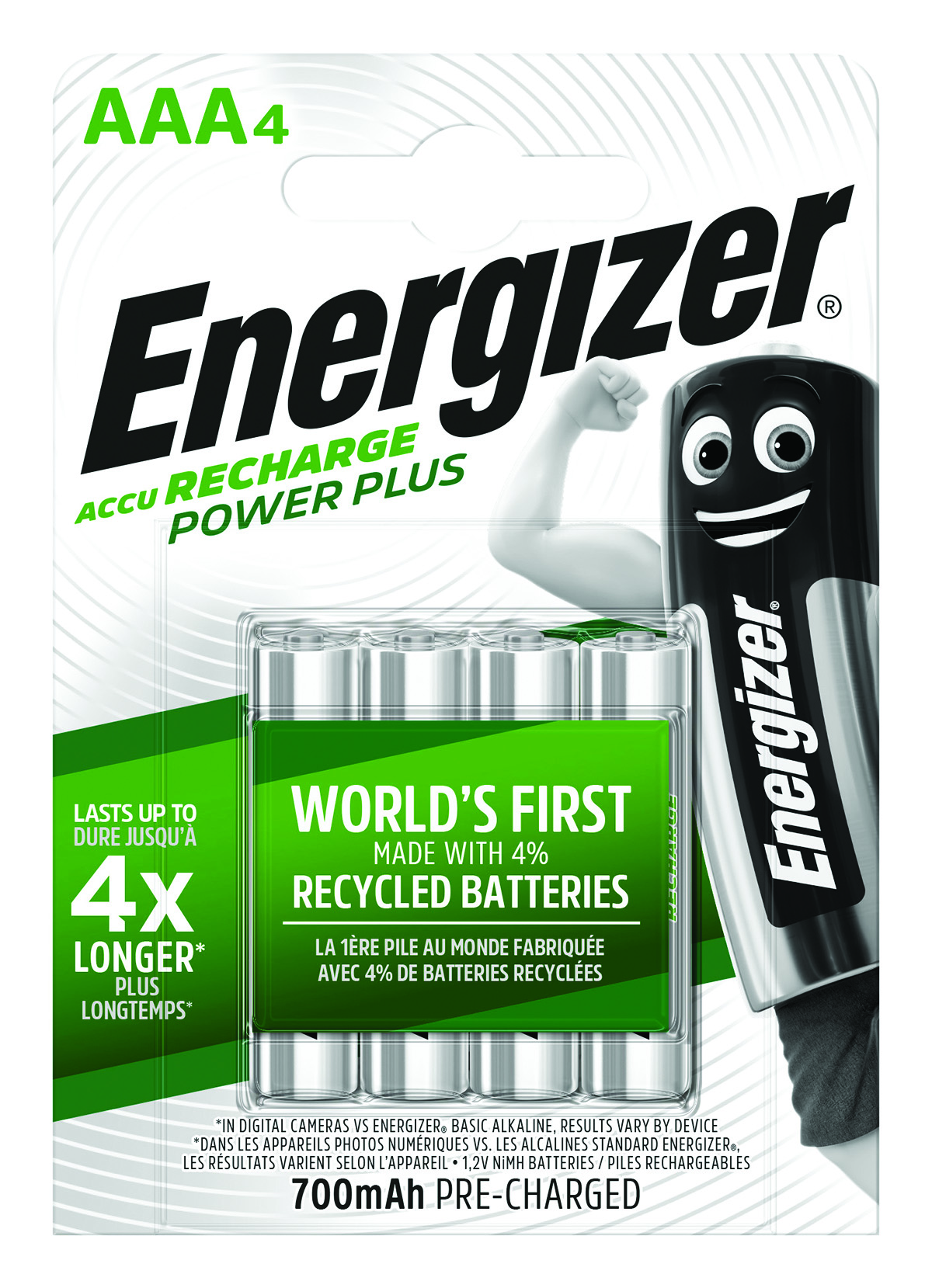 Bateria akumulatory AAA Energizer Power Plus zestaw 4 sztuk. | espryciarze.pl |Kup od ręki!