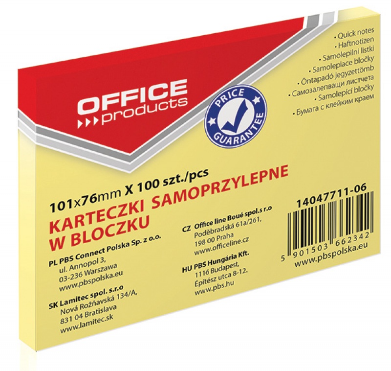 Ż-bloczek samoprzylepny Office Products, 101x76mm, | espryciarze.pl | Sprawdź ofertę