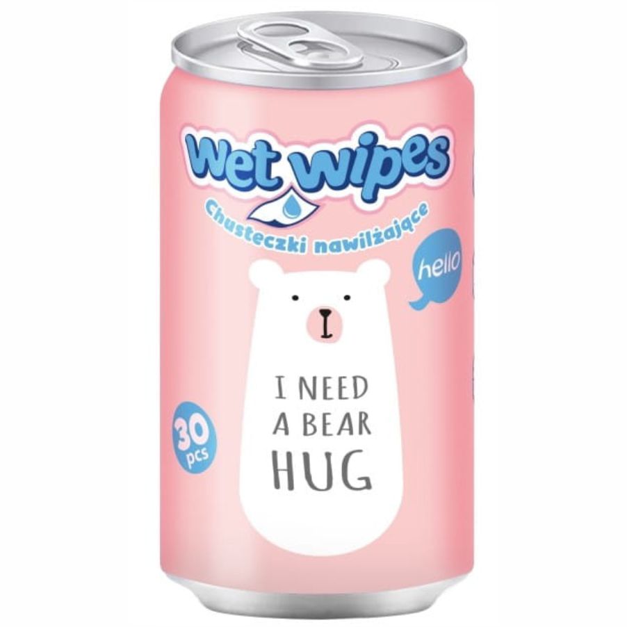 Chusteczki nawilżane Astra w puszce Miś zestaw 30 sztuk. | espryciarze.pl |Zamów natychmiast!