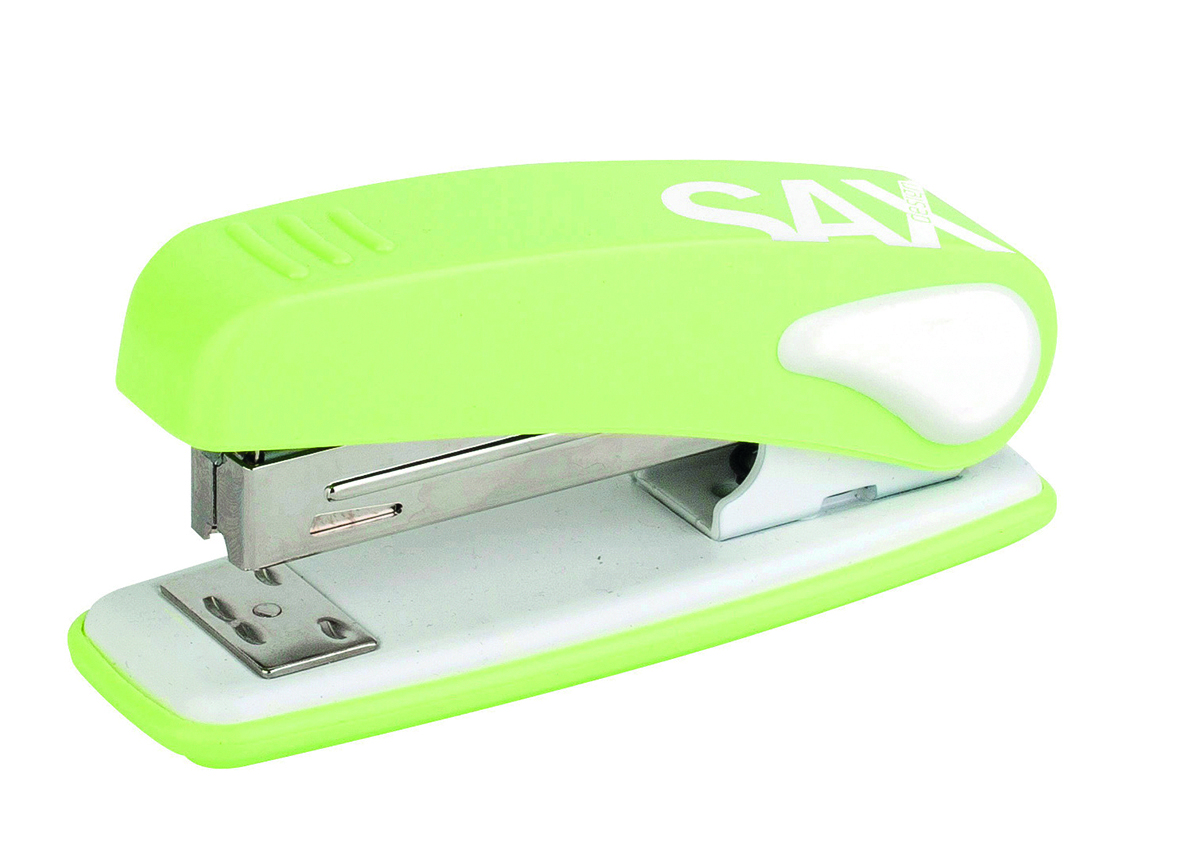Zszywacz Sax239 design, zszywa do 25 kartek, jasnozielony | espryciarze.pl |Kup w super cenie!