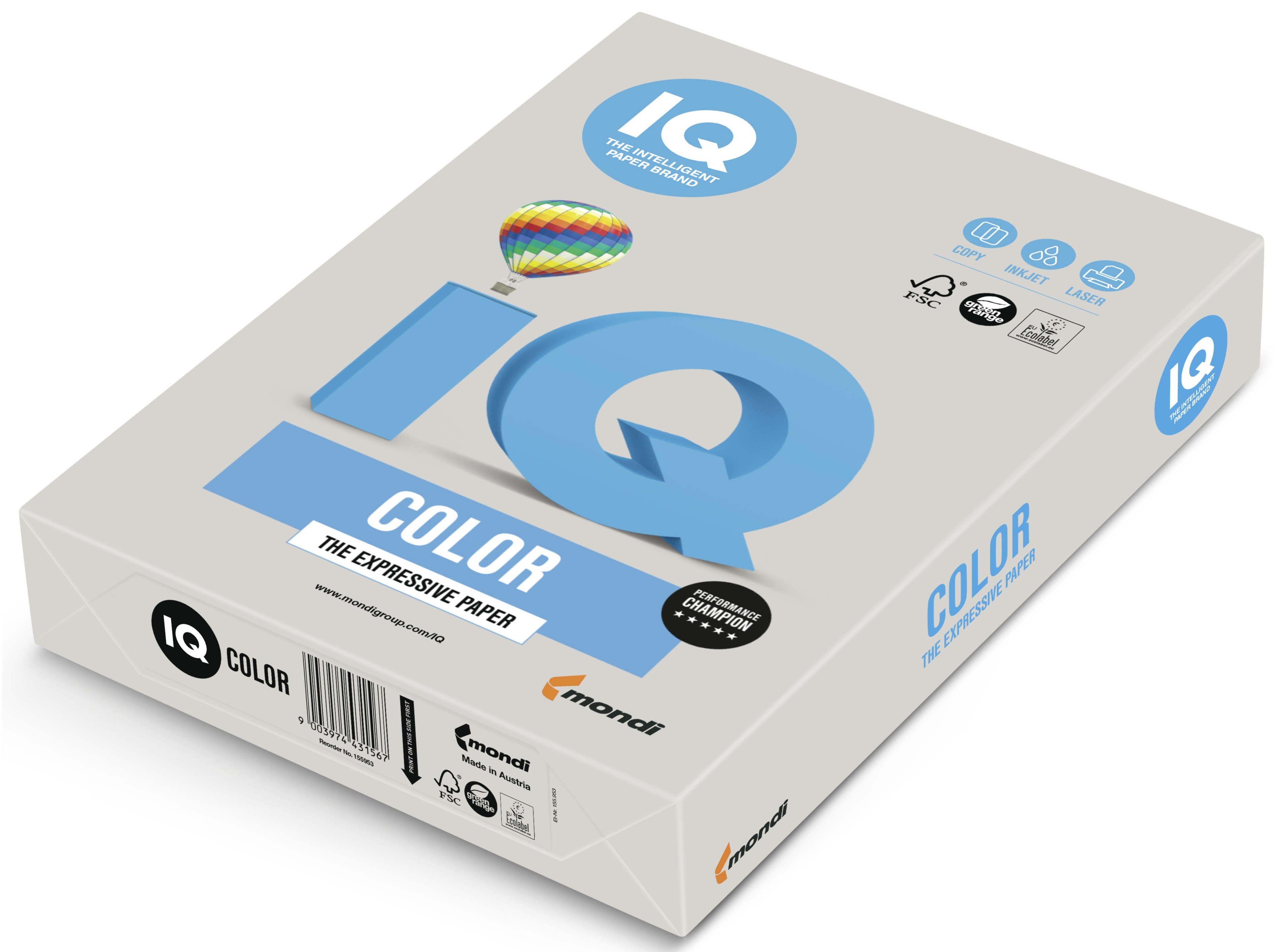 Papier ksero iq color A4 szary 160 g/m2 gr21 | espryciarze.pl |Kup od ręki!