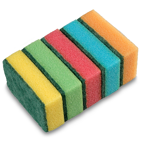 Gąbki do zmywania Stella zestaw 5 sztuk mix kolorów | espryciarze.pl |Skorzystaj teraz!