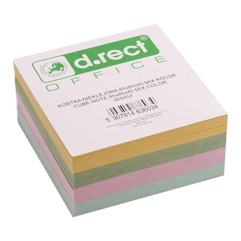 Kostka D Rect nieklejona 85 x 85 x 40 mm kolorowa | espryciarze.pl |Sprawdź ofertę!