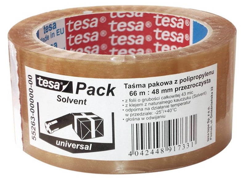 Taśma pakowa Tesapack standard solvent transparenta | espryciarze.pl |Nie zwlekaj!