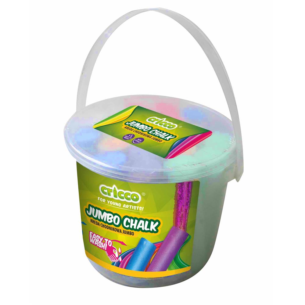 Kreda kolorowa chodnikowa jumbo Cricco 20szt | espryciarze.pl | Skorzystaj z wyjątkowej oferty