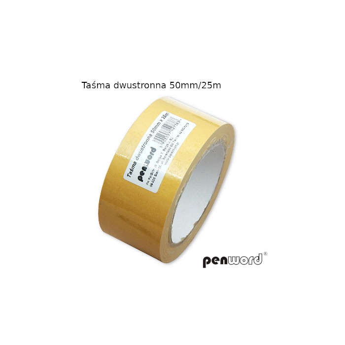 Taśma dwustronna 50 mm 25 m do biura | espryciarze.pl |Działaj teraz!