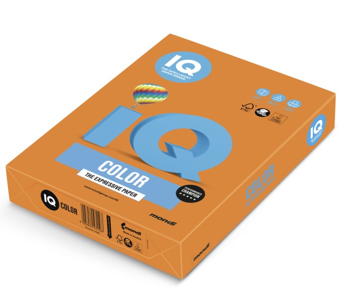 Papier ksero iq color 160 g A4 pomarańczowy or43 | espryciarze.pl |Zgarnij ofertę!