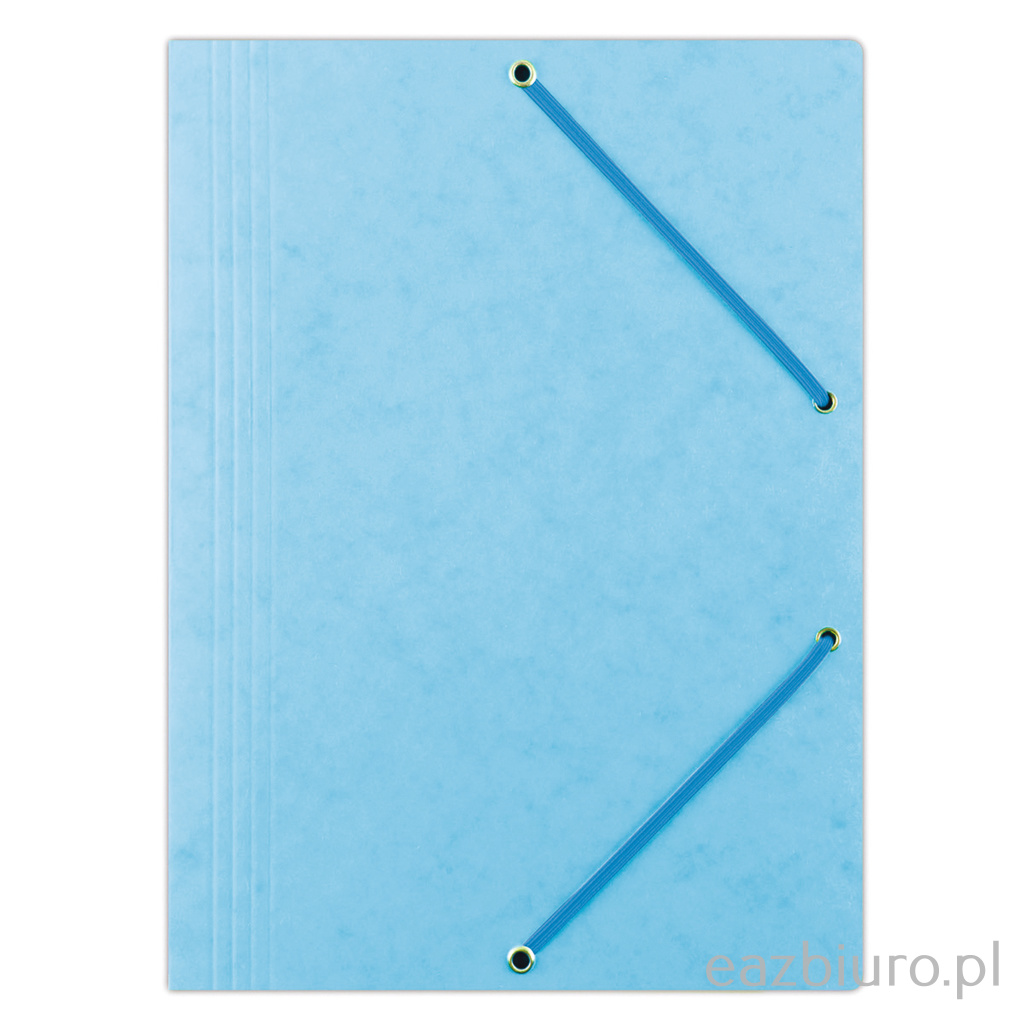 Teczka z gumką Office Products, preszpan, A4, 390gsm, 3-skrzydłowa, jasnoniebieska | espryciarze.pl |Zamów online!