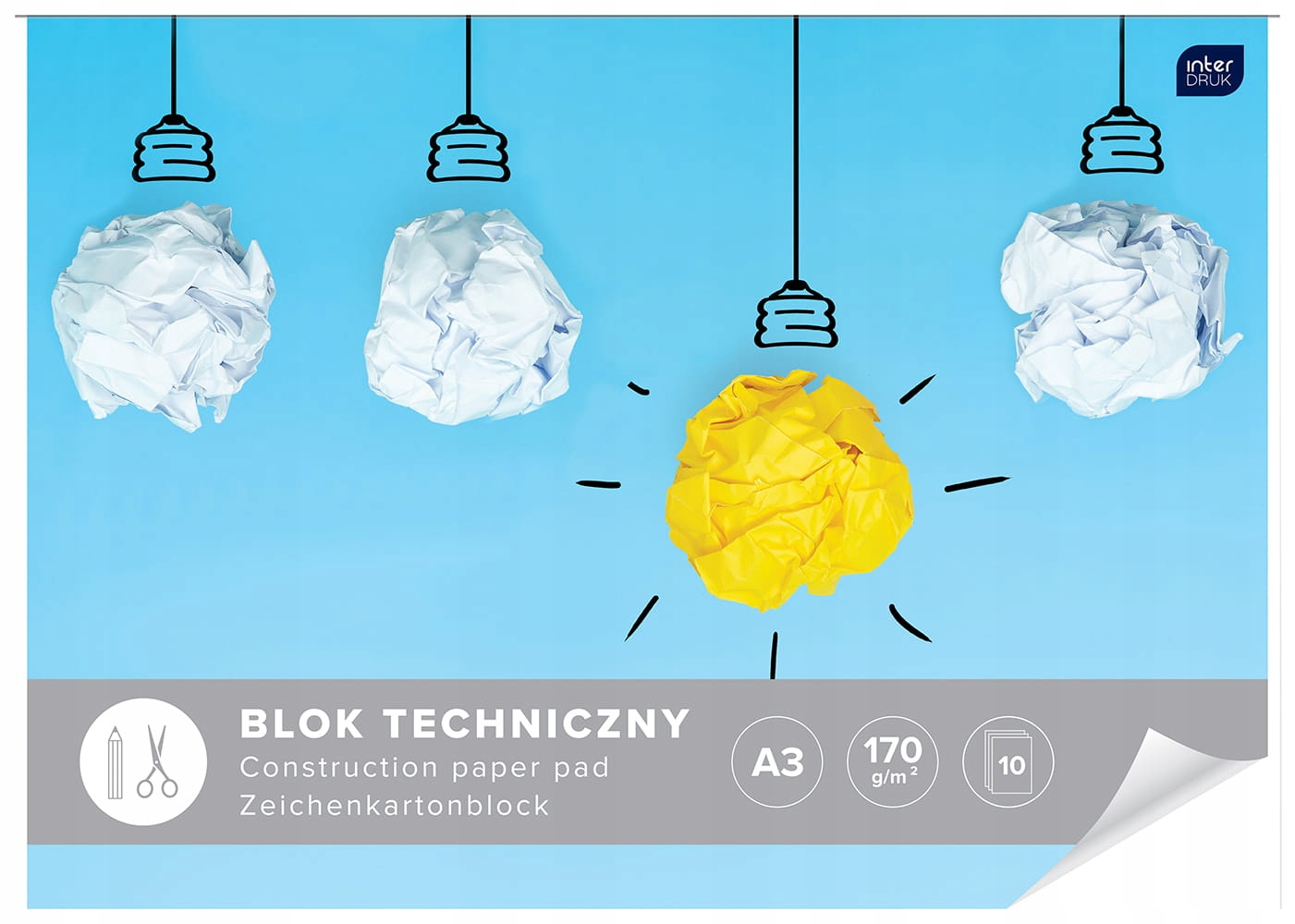 Blok techniczny A3 biały 10 kartek | espryciarze.pl |Zamów dziś!