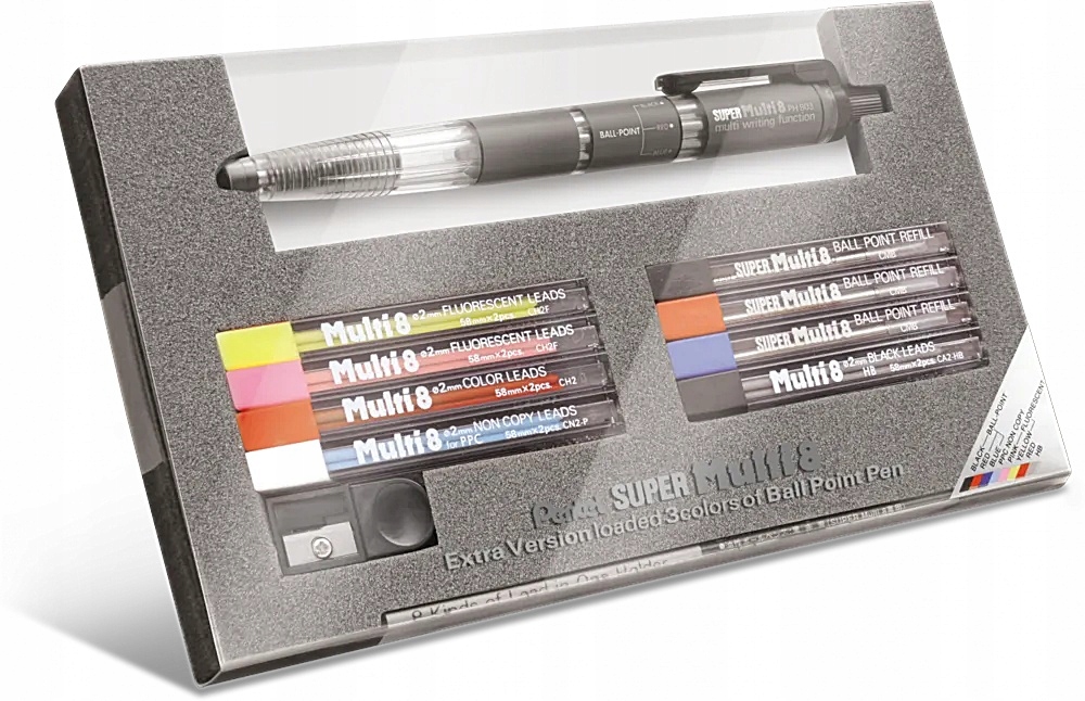 Multipen 8w1 z funkcją długopisu Pentel zestaw | espryciarze.pl |Zamów online!