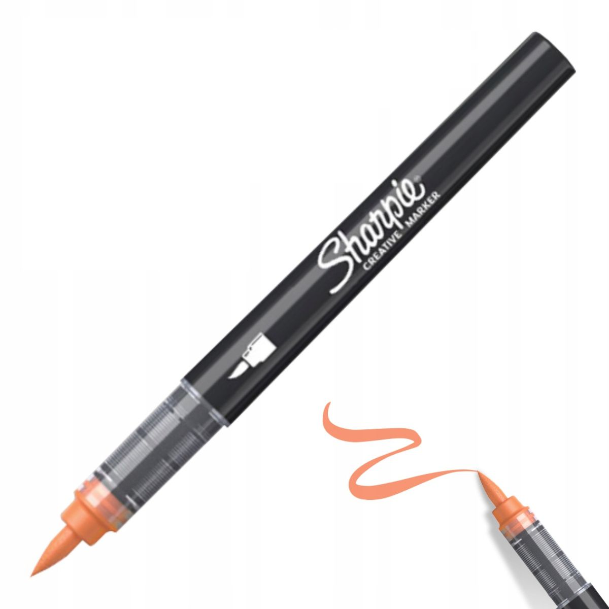 Sharpie kreatywny marker akrylowy brushpen orange (pomarańczowy) | espryciarze.pl |Zamów online!
