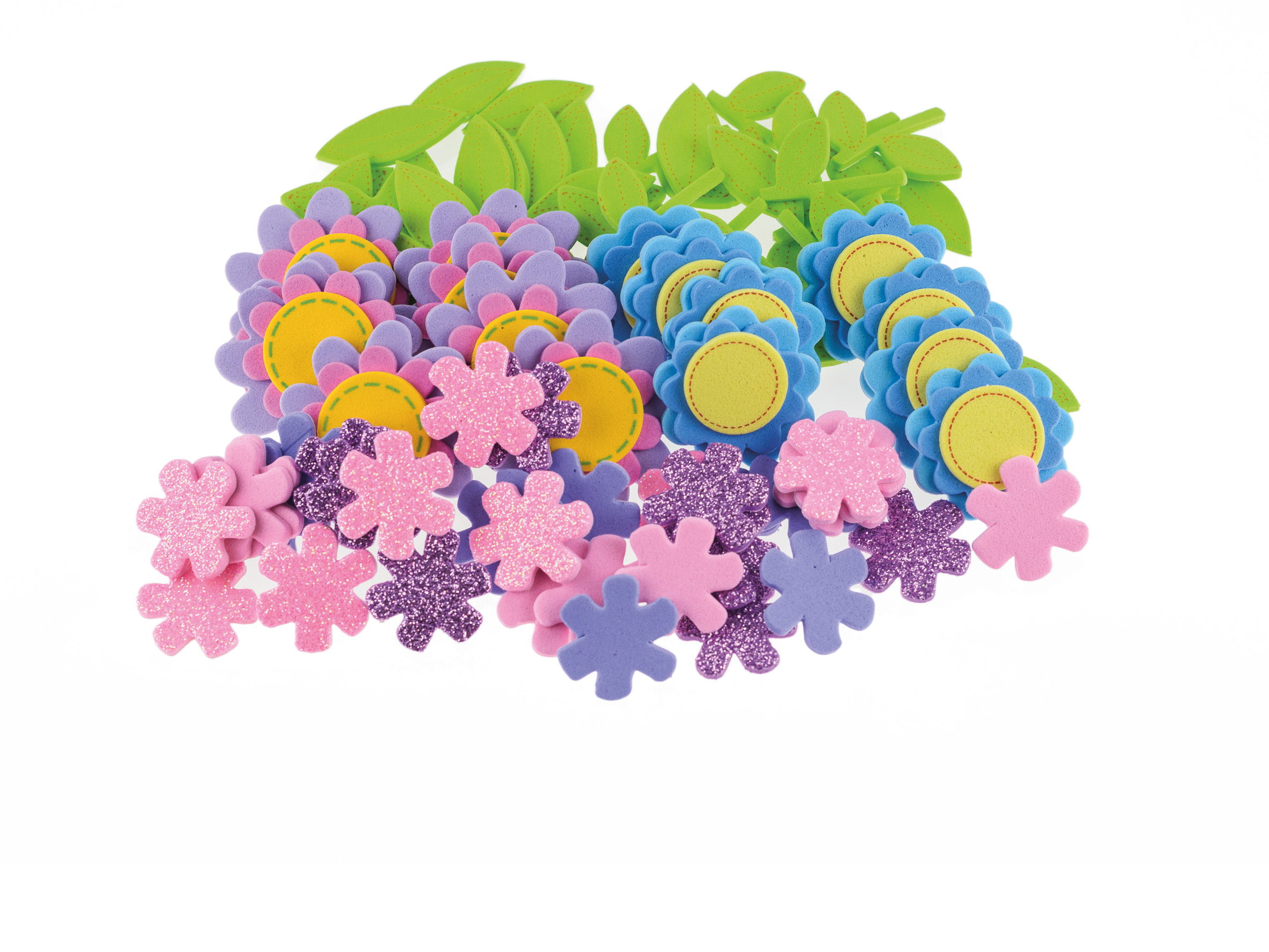 Naklejki z pianki Brewis pvc18, zestaw 85 sztuk kwiatki | espryciarze.pl |Kup w super cenie!