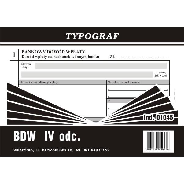 Druk bankowy dowód wplaty iv odcinki Typograf | espryciarze.pl |Zamów dziś!