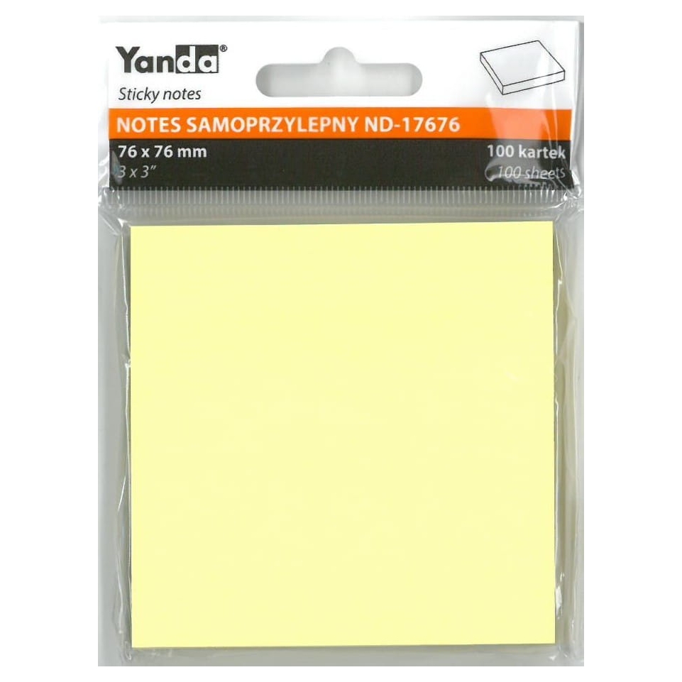Notes samoprzylepny 76 x 76 nd-17676 Yanda | espryciarze.pl |Zamów dziś!