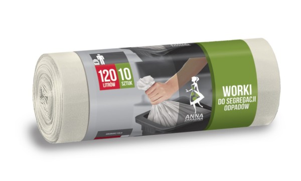 Worki na śmieci białe 120 l zestaw 10 sztuk | espryciarze.pl |Nie zwlekaj!