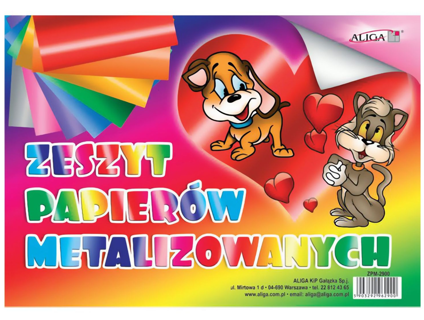 Zeszyt papierów kolorowych metalizowanych 8 kolorów B4 | espryciarze.pl |Zgarnij ofertę!