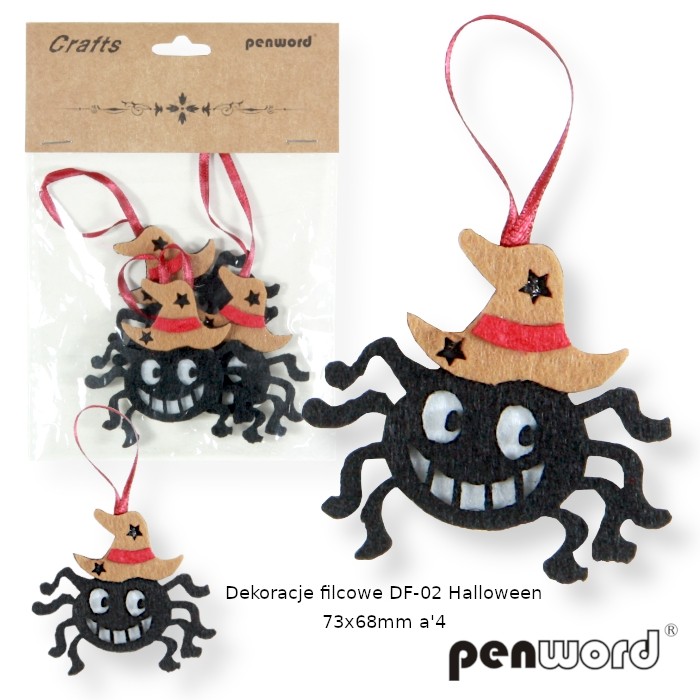 Dekoracje filcowe df-02 halloween 73x68 mm a'4 | espryciarze.pl |Kup taniej!
