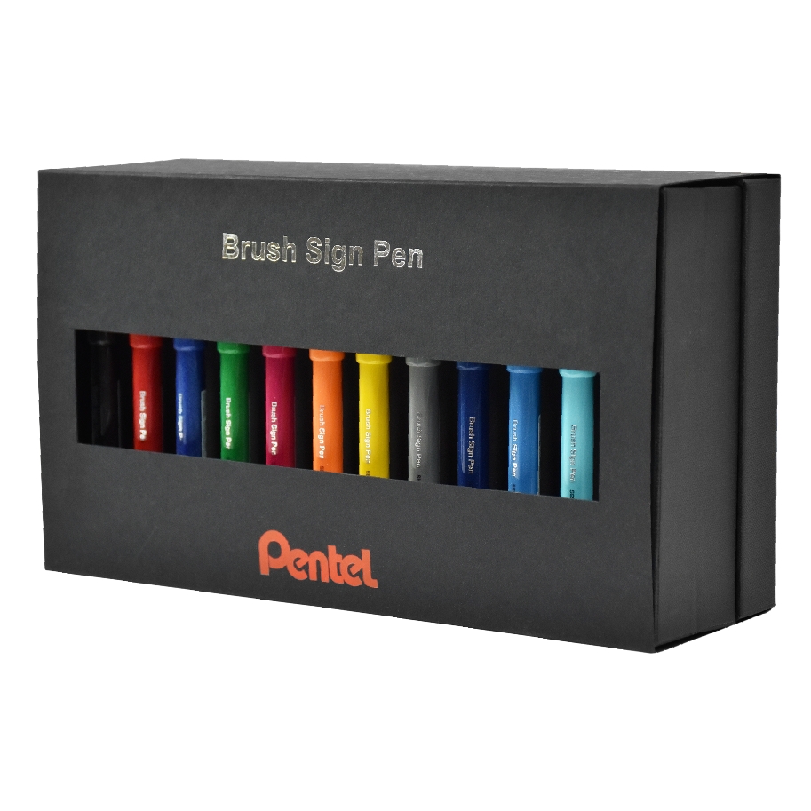 Zestaw pisaków pędzelkowych do kaligrafii i liternictwa 36 sztuk Brush Sign Pen Pentel | espryciarze.pl |Zamów natychmiast!