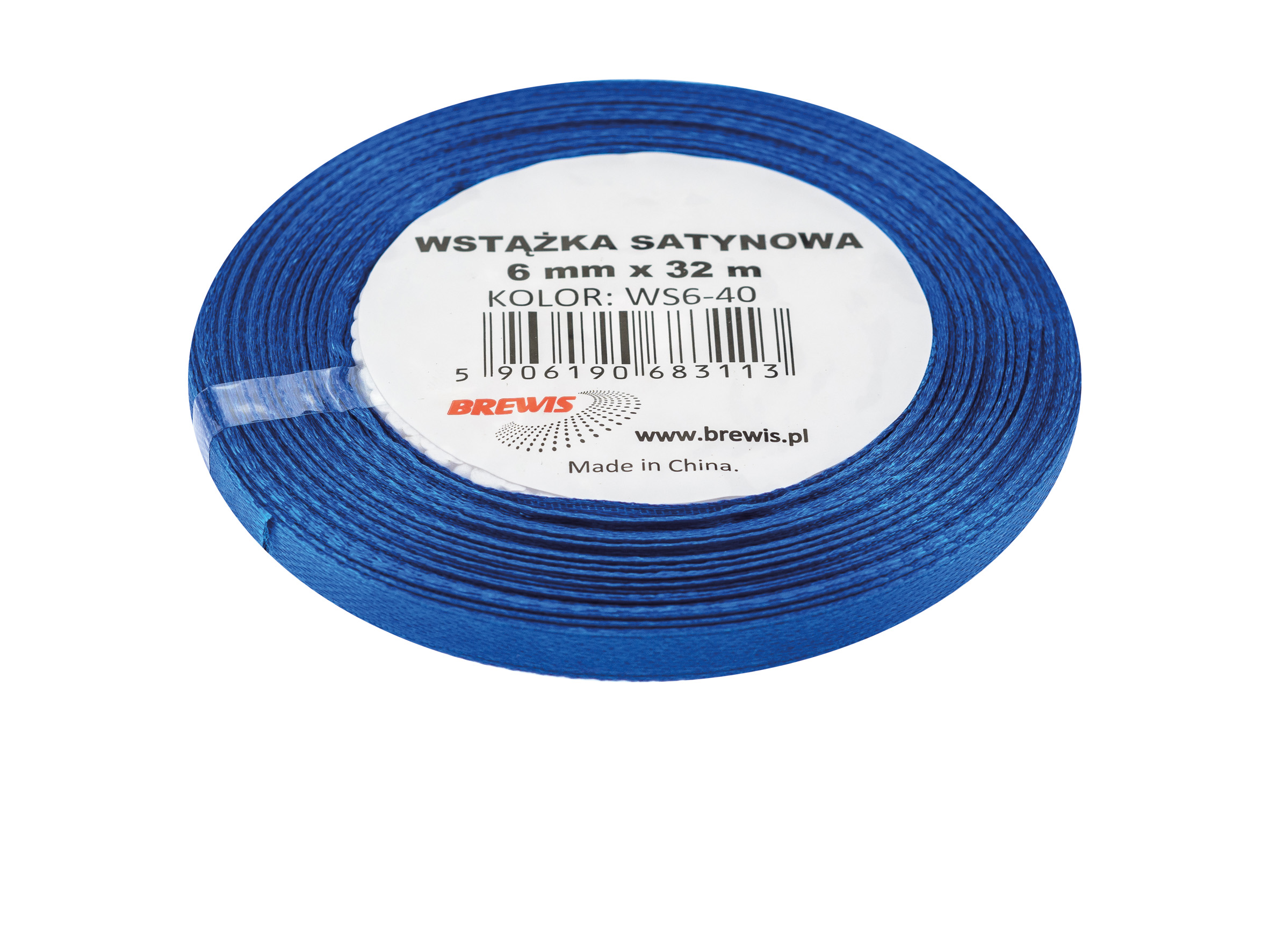 Wstążka satynowa Brewis 6 mm 32 m atramentowy | espryciarze.pl |Sprawdź ofertę!