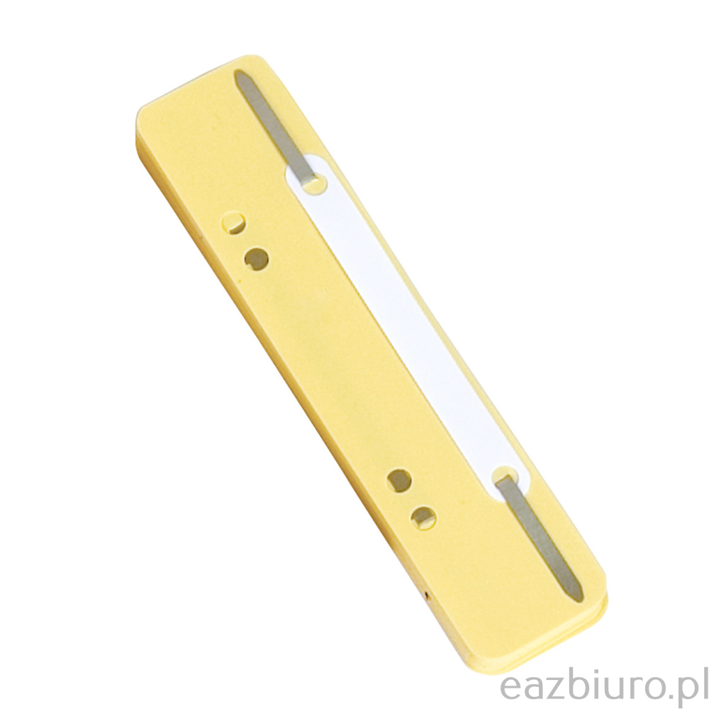 Wąsy skoroszytowe Donau, pp, z metalową blaszką, zestaw 25 sztuk, żółte | espryciarze.pl |Zamów dziś!