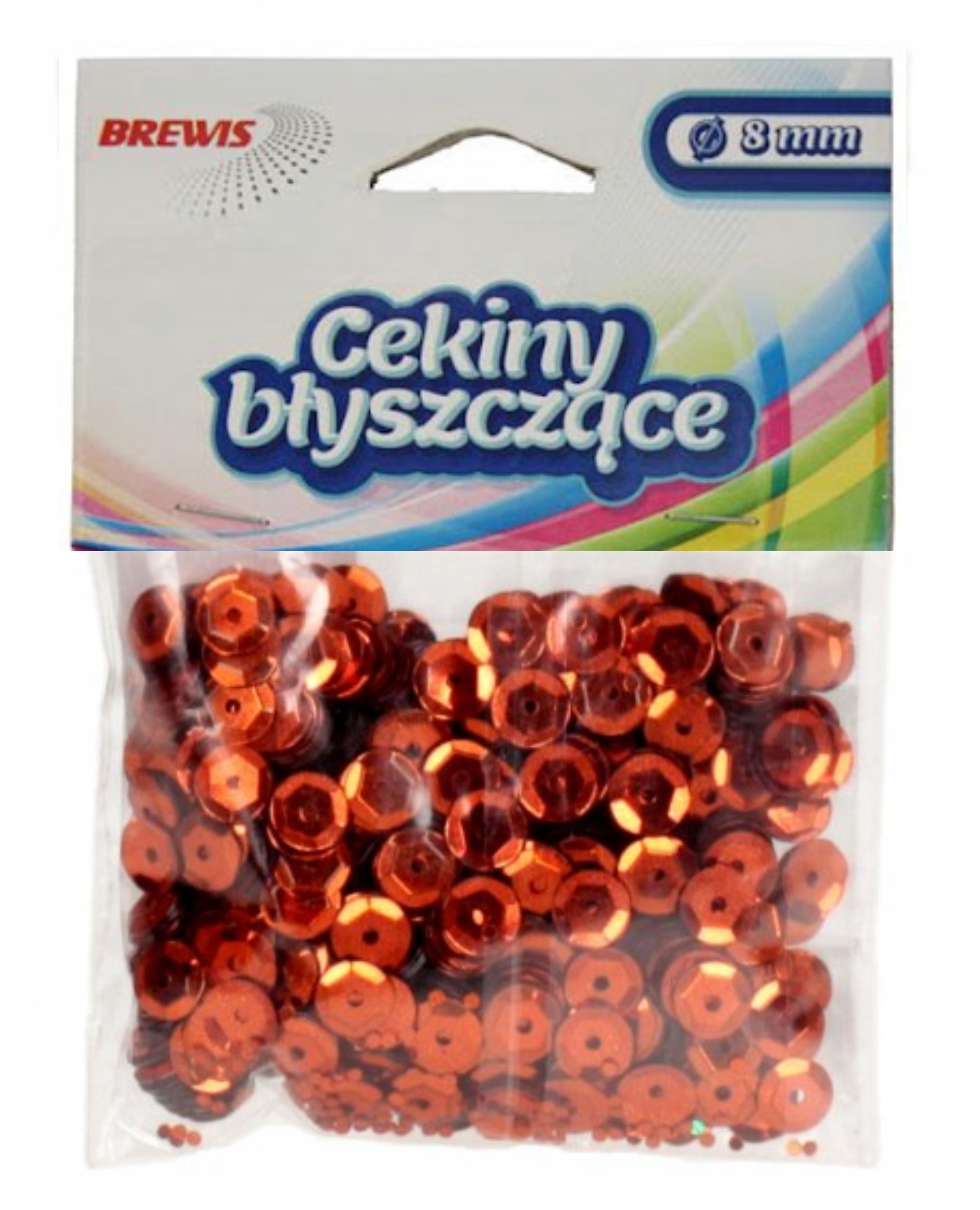 Cekiny błyszczące 8 mm 12 g B240 miedziane | espryciarze.pl |Skorzystaj teraz!