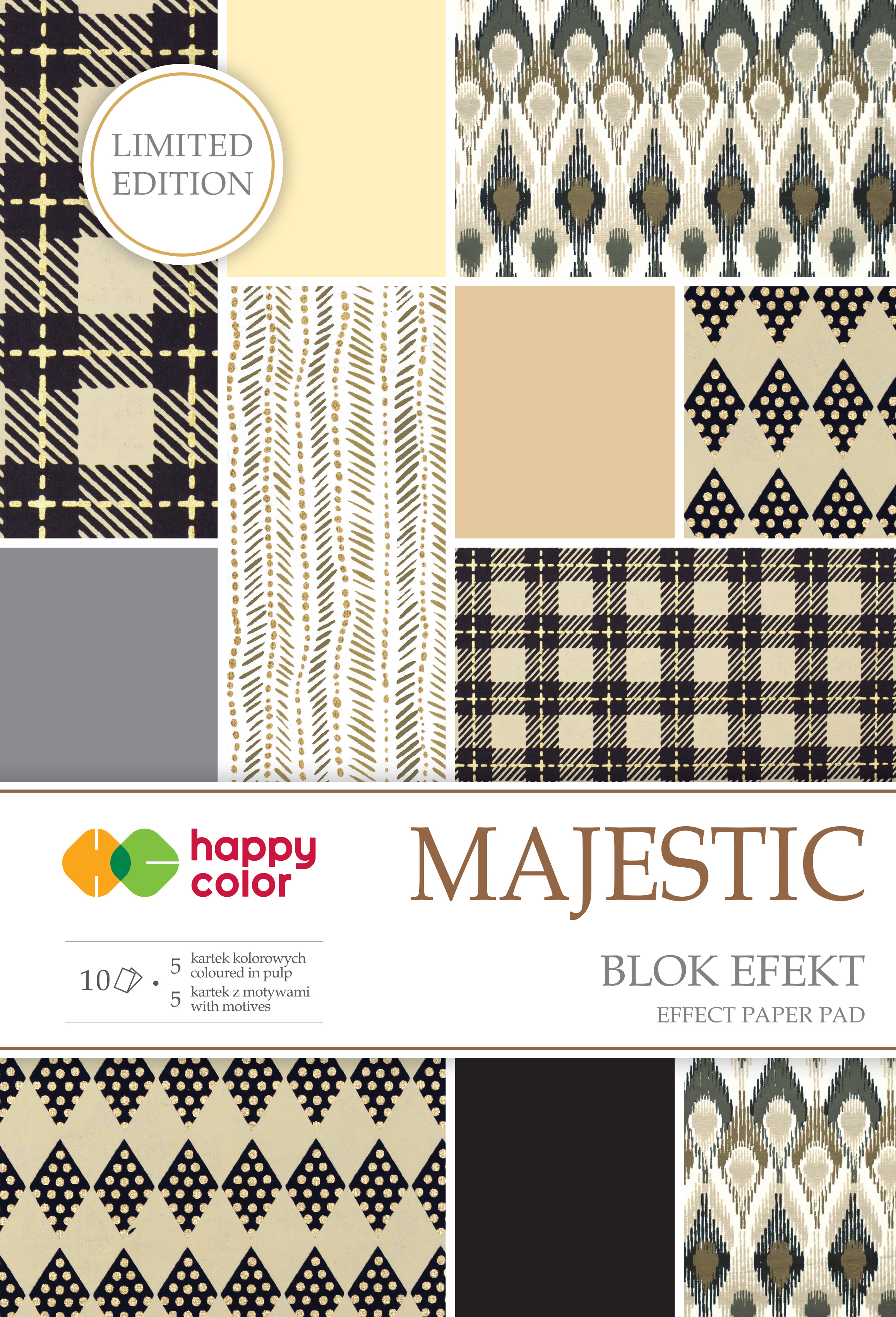 Blok effect majestic, 20x29 cm, 170-290 g/m2, zestaw 10 arkuszy | espryciarze.pl |Kup taniej!