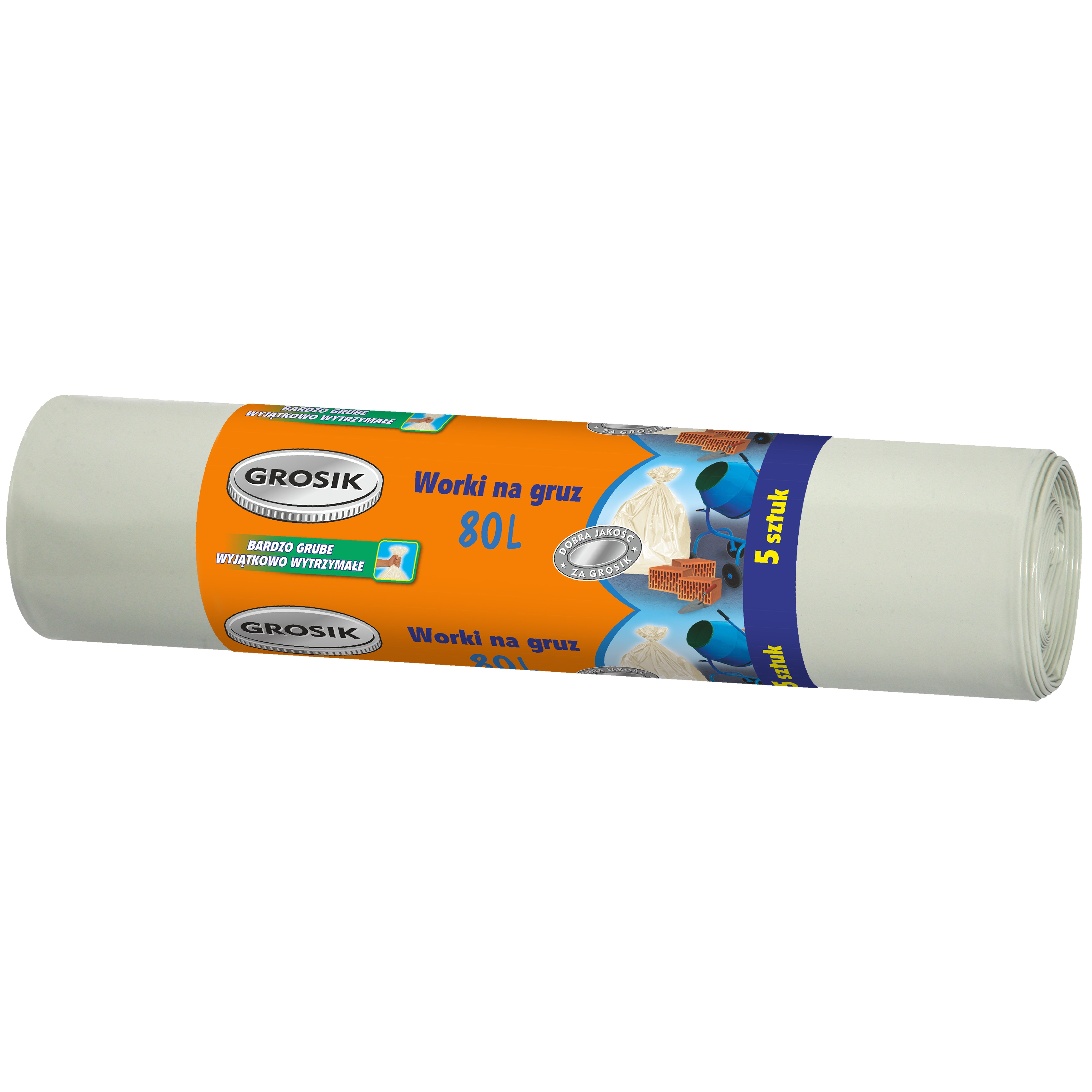 Worki na gruz ld białe Grosik 80 l zestaw 5 sztuk. | espryciarze.pl |Sprawdź ofertę!