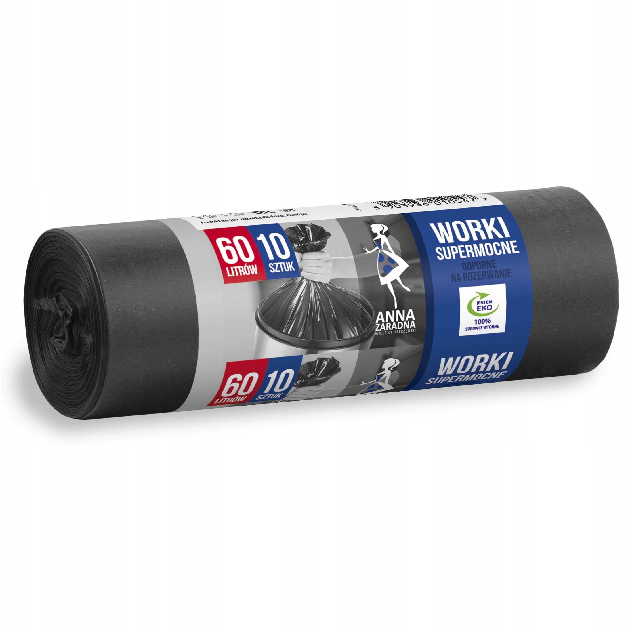 Worki na śmieci Anna Zaradna supermocne, 60 l, zestaw 10 sztuk. | espryciarze.pl |Kup w super cenie!