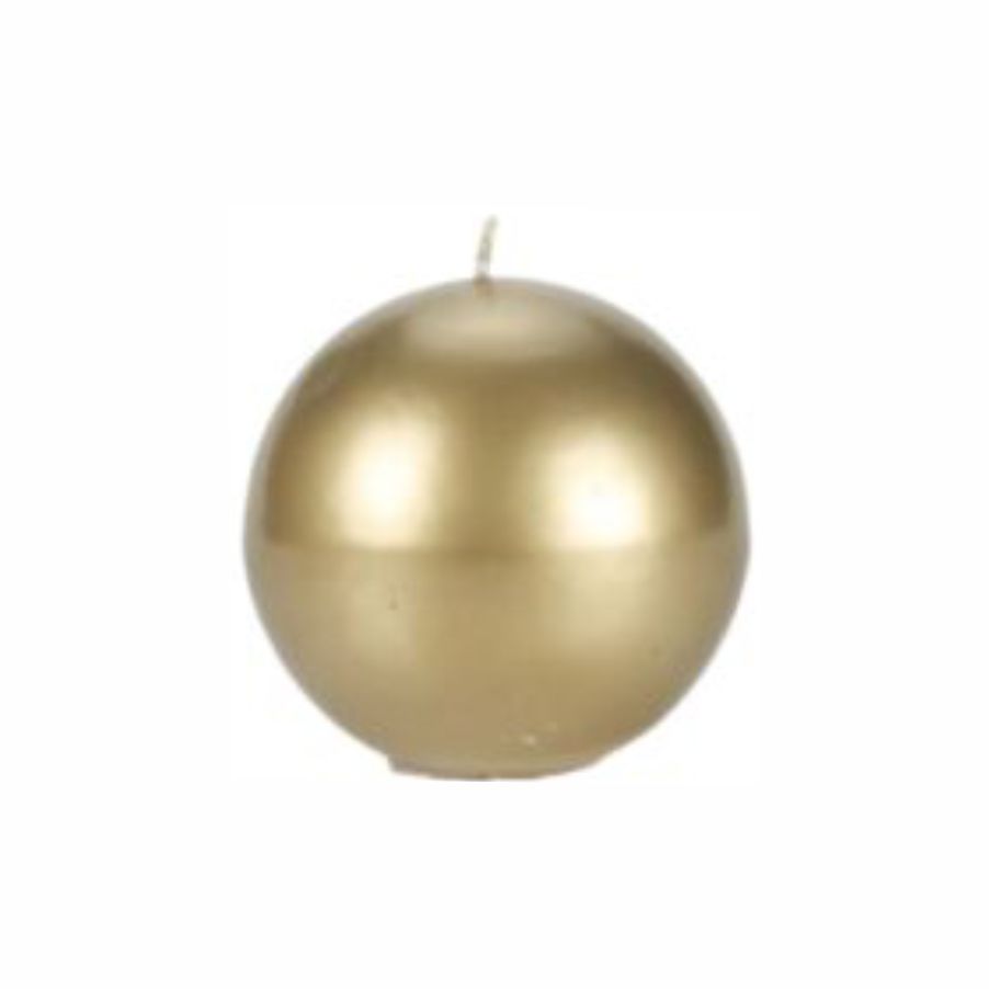 Świeca kula 80 metalizowana złota | espryciarze.pl |Kup taniej!