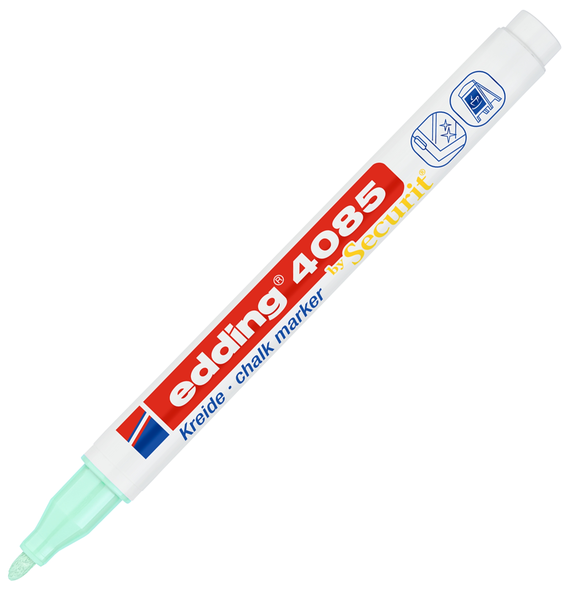 Marker Edding kredowy okrągła końcówka 1-2 mm zielony pastelowy | espryciarze.pl |Kup od ręki!