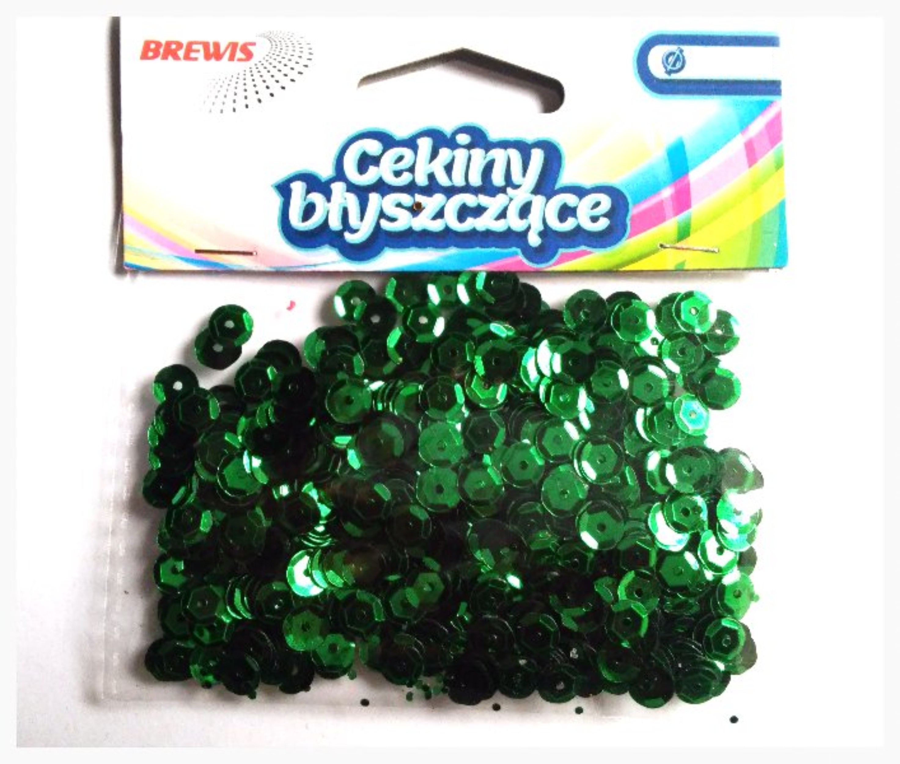 Cekiny błyszczące 8 mm 10 g B140 zielone | espryciarze.pl |Kup teraz!
