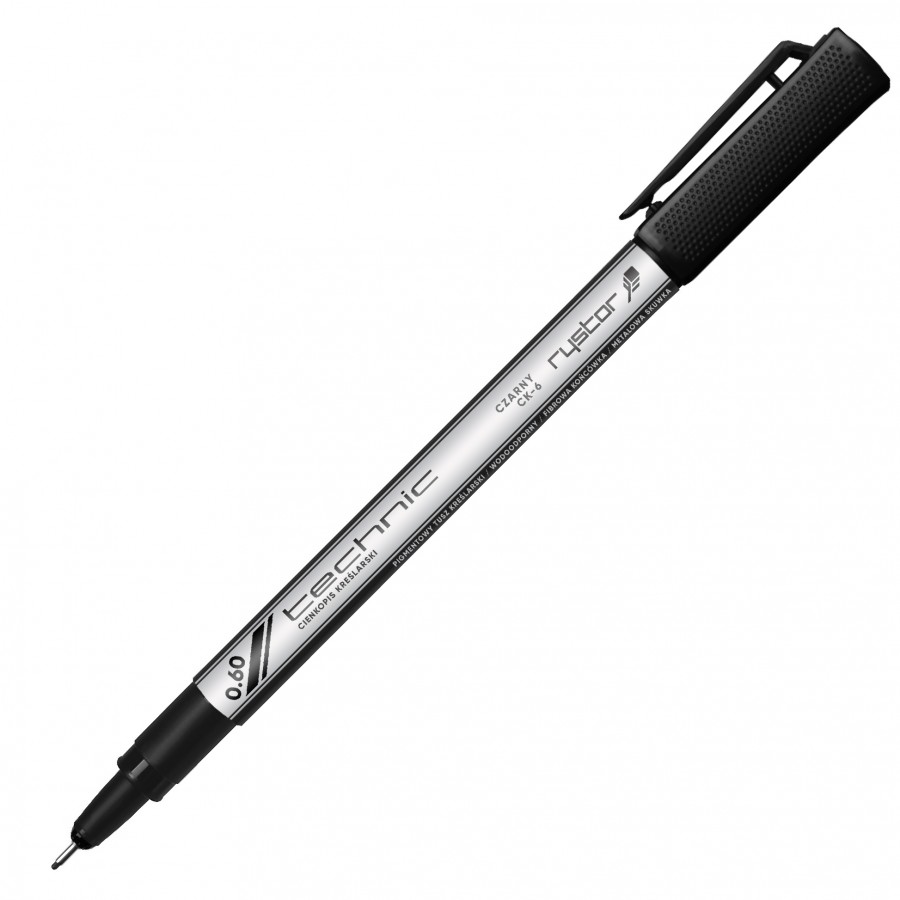 Cienkopis kreślarski technic Rystor 0,6 mm czarny | espryciarze.pl |Kup od ręki!