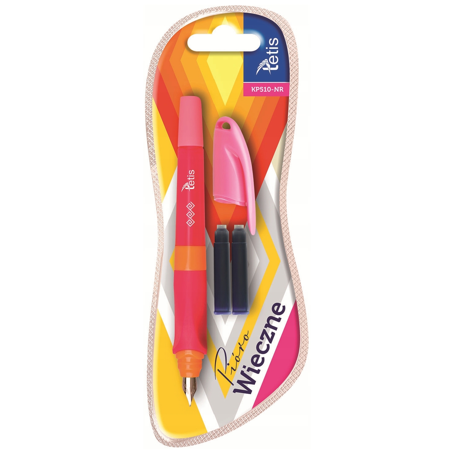 Pióro wieczne na naboje Tetis kp510 różowe | espryciarze.pl |Nie zwlekaj!