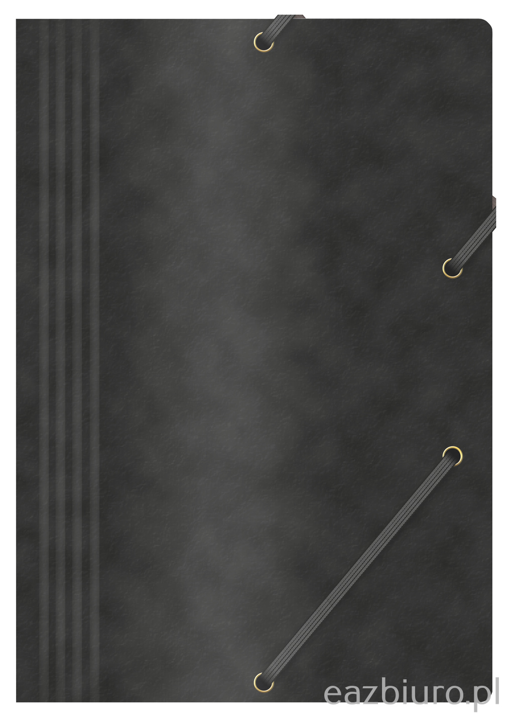 Teczka z gumką Office Products, preszpan, A4, 390gsm, 3-skrzydłowa, czarna | espryciarze.pl |Złap promocję!