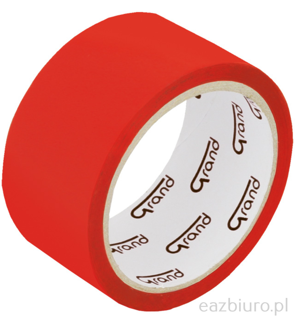 Taśma klejąca pakowa czerwona 48 x 50 kw Grand | espryciarze.pl |Sprawdź ofertę!