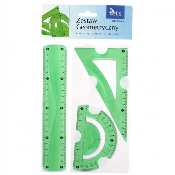 Zestaw geometryczny giętki-niełamliwy zielony | espryciarze.pl |Zamów natychmiast!
