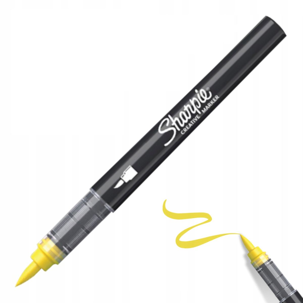 Sharpie kreatywny marker akrylowy brushpen yellow (żółty) | espryciarze.pl |Zamów online!