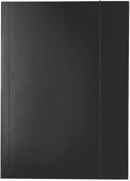 Teczka lakierowana z gumką, A4, czarny | espryciarze.pl |Kup w super cenie!